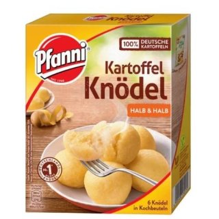 Pfanni potato dumplings half and half