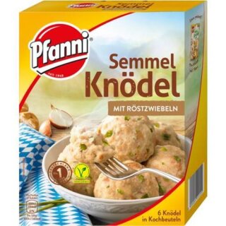 Pfanni Semmel Knödel mit Röstzwiebeln