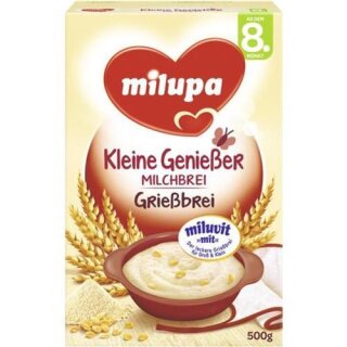 Milupa Kleine Genießer Milchbrei Grießbrei miluvit