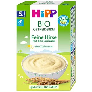 HiPP Cereal Porridge Organic Fine Millet with Rice and Corn (200g)