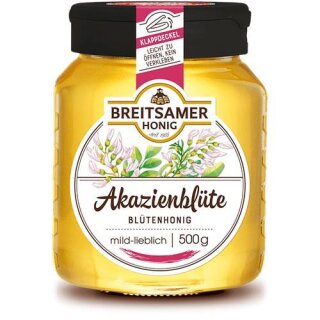 Breitsamer Blütenhonig Akazienblüte flüssig 500g
