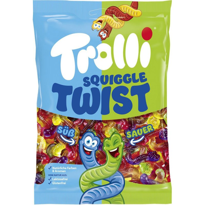 Trolli Sour Worms 1050g – buy online now! Trolli – German Candies