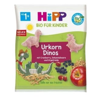 HiPP Bio Urkorn-Dinos - Cranberry, Johannisbeere & Urgetreide