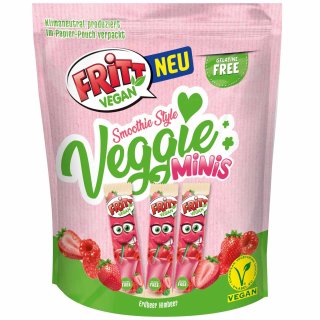 FRiTT Smoothie Style Veggie Minis Strawberry & Raspberry - vegan