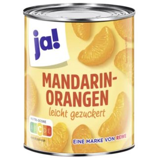 ja! Mandarin-Orangen leicht gezuckert