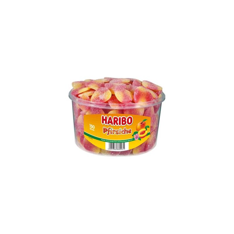 Haribo Peaches 150pcs – buy online now! Haribo – German Candy & fruit ...