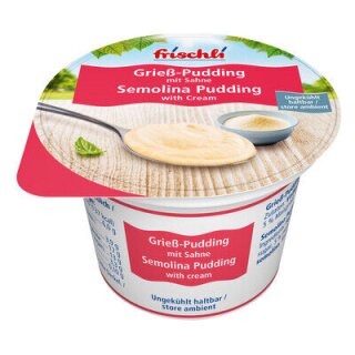 Grieß-Pudding mit Sahne 85g