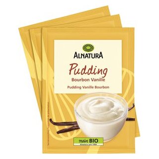 Bio Puddingpulver Bourbon Vanille vegan 3x40g
