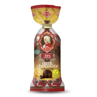 Reber Mozart Kugeln dark chocolate Orange 8 Stück (vegan)