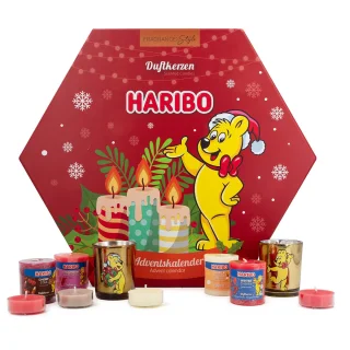 Haribo Advent Calendar with Tealights and Votive Candles