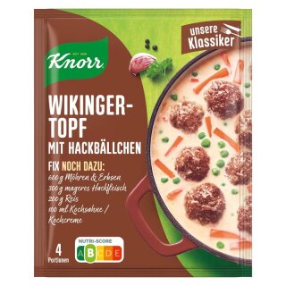 Knorr Familien-Fix Wikingertopf mit Hackbällchen