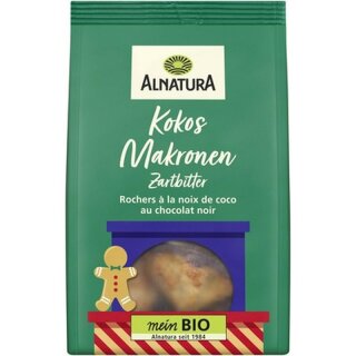 Alnatura Organic Coconut Macaroons Dark Chocolate 100g