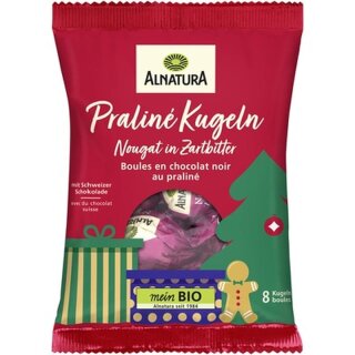 Alnatura Organic Praline Balls Nougat Dark 96g
