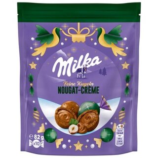 Milka Feine Kugeln Nougat-Crème 82g