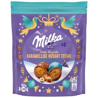 Milka Feine Kugeln karamellige Nougat Crème 82g